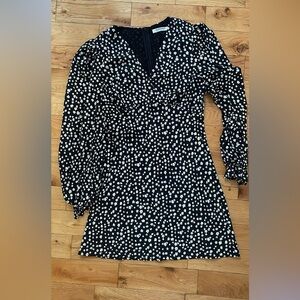 Glamorous Black and White Floral Dress